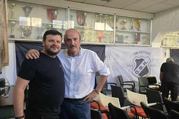 Δίπλα στον Ν. Τσαμπουράκη ο Ν. Τζώρτζογλου στις εκλογές του Ερασιτέχνη ΟΦΗ