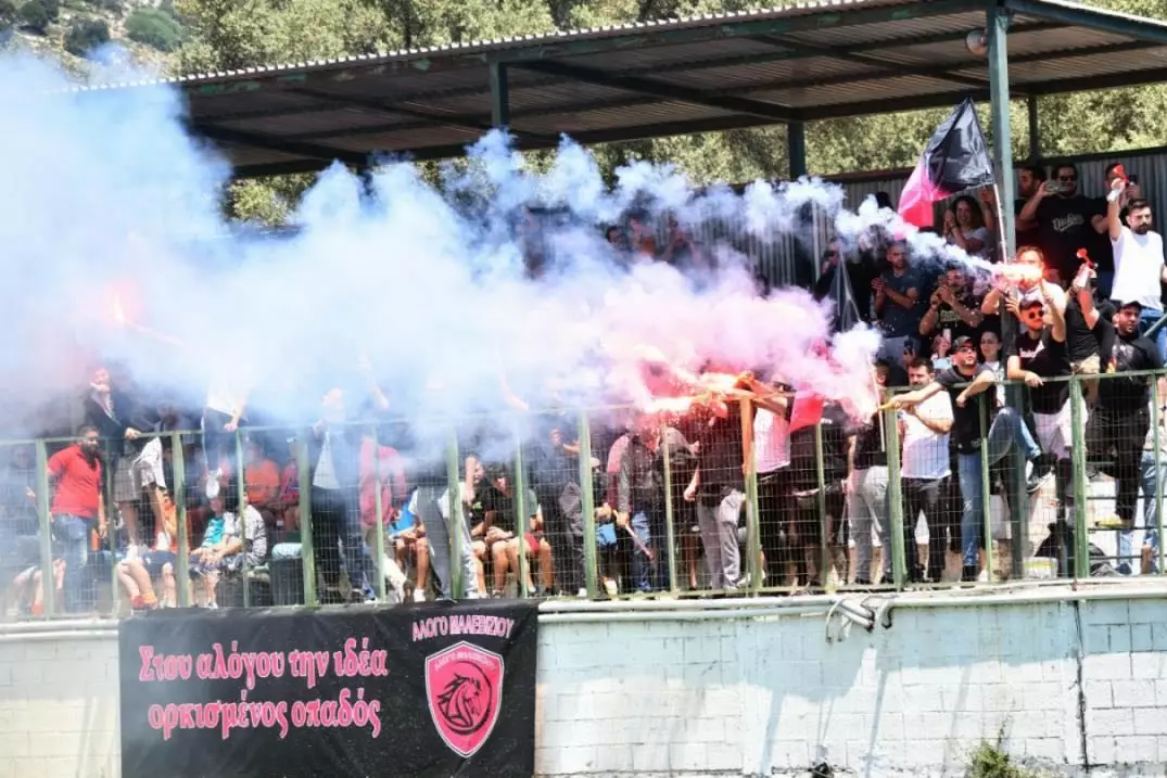 Μαζική παρουσία κόσμου στο ντέρμπι κορυφής της Β1 ΕΠΣΗ, κάλεσμα απο το Άλογο Μαλεβιζίου