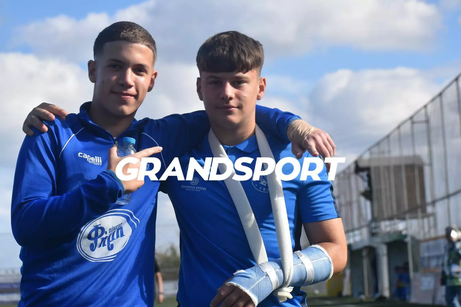 Παρά τον τραυματισμό του, ο Φοδελιανάκης δεν άφησε μόνη τη Μικτή Κ14!