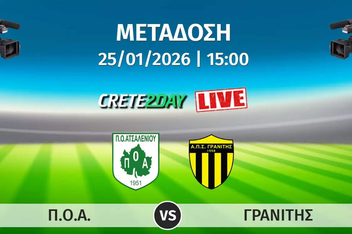 &Alpha;&pi;&omicron;&kappa;&lambda;&epsilon;&iota;&sigma;&tau;&iota;&kappa;ά &sigma;&tau;&omicron; Crete2day &tau;&omicron; &Pi;&Omicron;&Alpha;-&Gamma;&rho;&alpha;&nu;ί&tau;&eta;&sigmaf;