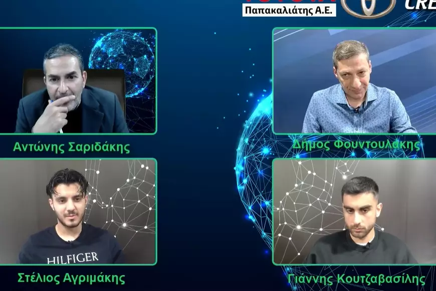 &Sigma;&tau;&omicron; Crete2day &omicron;&iota; &Delta;. &Phi;&omicron;&upsilon;&nu;&tau;&omicron;&upsilon;&lambda;ά&kappa;&eta;&sigmaf;, &Sigma;&tau;. &Alpha;&gamma;&rho;&iota;&mu;ά&kappa;&eta;&sigmaf; &kappa;&alpha;&iota; &Gamma;. &Kappa;&omicron;&upsilon;&tau;&zeta;&alpha;&beta;&alpha;&sigma;ί&lambda;&eta;&sigmaf; (vid)