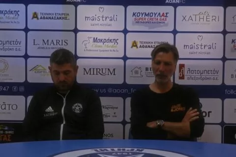 Π. Μαρινάκης: «Είμαστε σε μεταβατική περίοδο, συγχαρητήρια στα παιδιά για την προσπάθεια»