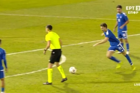 Eλλάδα U21 – Λετονία U21: “Άγγιξε” το γκολ με απευθείας εκτέλεση φάουλ ο Αποστολάκης (vid)