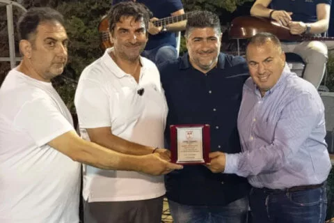 Η Μινωική τίμησε τον Γιώργο-Πλούταρχο Κουτεντάκη