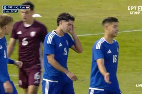 Eλλάδα U21 – Λετονία U21: Δεύτερο γκολ απο τον Κωστούλα για το 4-1! (vid)