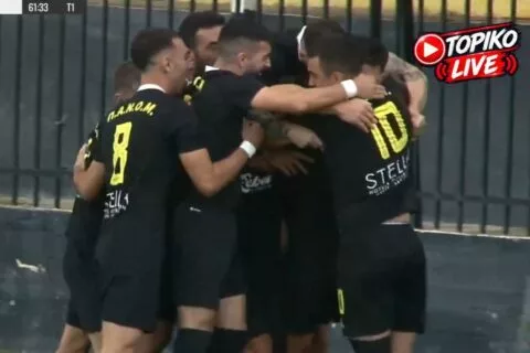 ΠΑΝΟΜ-Αλμυρός: Το 1-0 με κεφαλιά του Ζαρκαδούλα (vid)