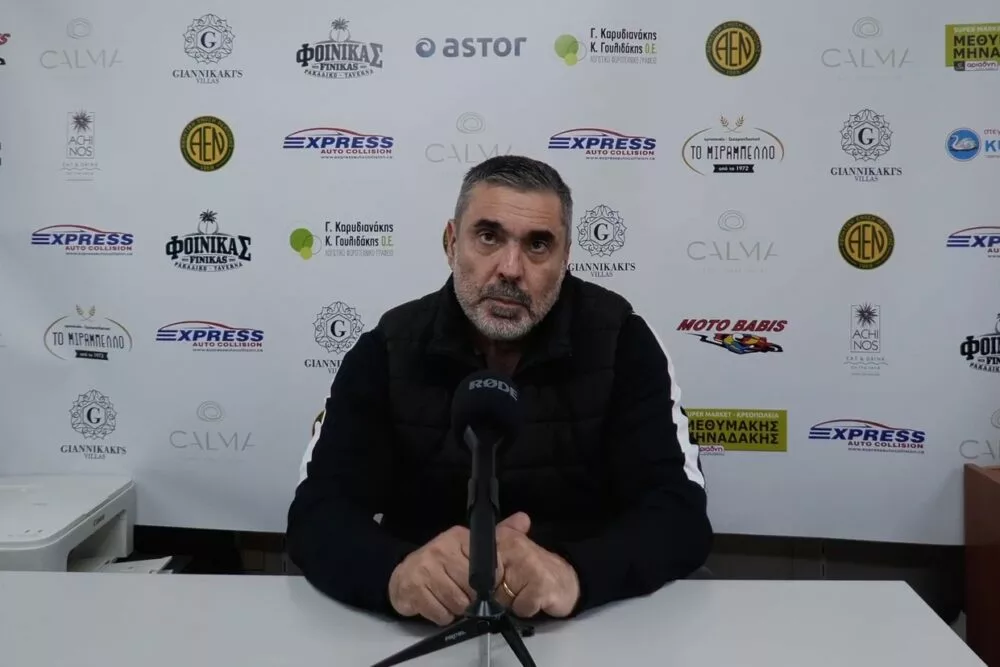 Μ. Πίτσος: «Το μεγάλο μας πρόβλημα είναι η επιθετική γραμμή, υπάρχει ακόμη δρόμος»