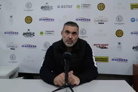Μ. Πίτσος: «Το μεγάλο μας πρόβλημα είναι η επιθετική γραμμή, υπάρχει ακόμη δρόμος»