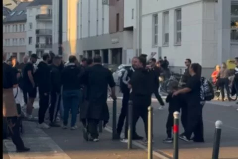 Ασπρόμαυρο χρώμα στην πόλη του Ρεν (vid)