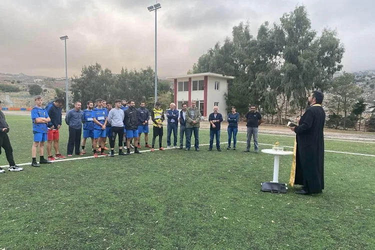Αγιασμός πριν την σέντρα στον Αετό Ανωγείων