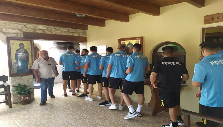 Στάση στην Χαρακιανή για προσκύνημα ο Πόρος