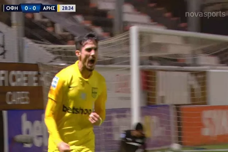 ΟΦΗ-Άρης: Το 0-1 με σκόρερ τον Μπερτόγλιο! <i class="fa fa-video-camera" aria-hidden="true"></i>