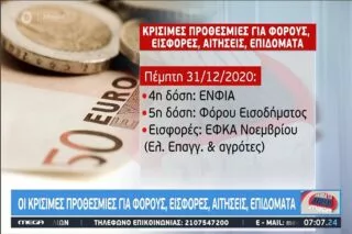Οι κρίσιμες προθεσμίες για φόρους, εισφορές, αιτήσεις και επιδόματα