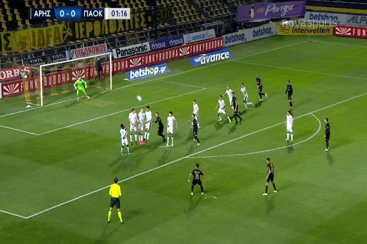 Άρης-ΠΑΟΚ: Δοκάρι με το… καλημέρα ο Γκάμα <i class="fa fa-video-camera" aria-hidden="true"></i>
