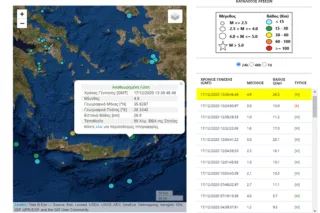 Σεισμός 4.9 ρίχτερ, ταρακούνησε την Κρήτη!