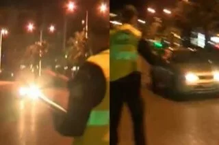 Οδηγός παραλίγο να παρασύρει αστυνομικό για να γλιτώσει τον έλεγχο