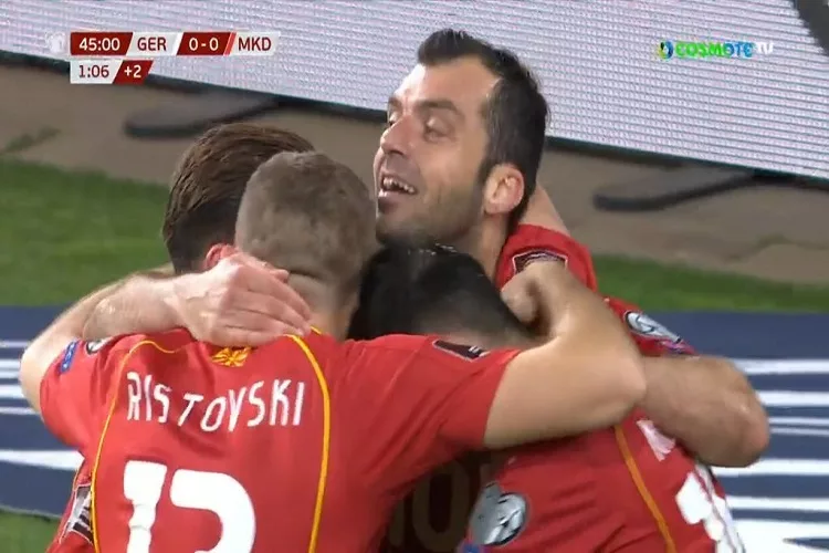 Γερμανία – Βόρεια Μακεδονία: 0-1 με προβολή Πάντεφ! <i class="fa fa-video-camera" aria-hidden="true"></i>