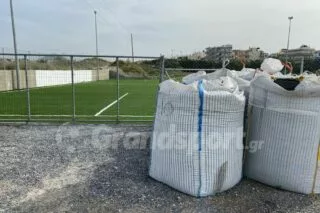 Προχωρούν οι εργασίες στο γήπεδο του Ποσειδώνα