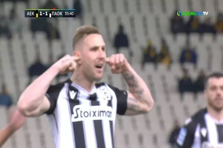 ΑΕΚ – ΠΑΟΚ: Το 1-0 με τον Λιβάι Γκαρσία και η «απάντηση» με Κούρτιτς (vid)