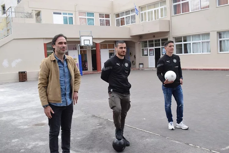 Μήνυμα κατά του bulling στην επίσκεψη του ΟΦΗ στο «Ανωγειανόν» (vid)