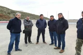 Επισκέφτηκε το γήπεδο της Αγ. Βαρβάρας ο Λ. Αυγενάκης (pics)