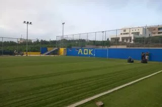 Πυρετώδεις εργασίες στο γήπεδο των Κουνάβων