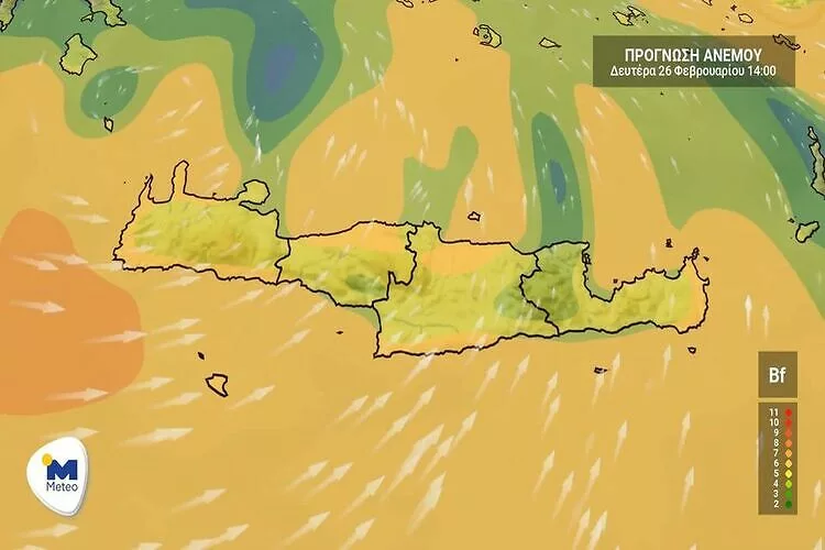 Κρήτη: Ο καιρός την Δευτέρα 26 Φεβρουαρίου (vid)