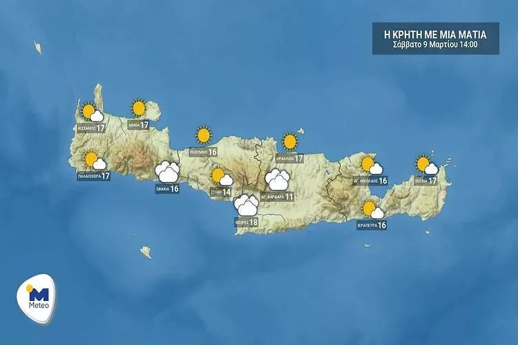 Κρήτη: Ο καιρός το Σάββατο 9 Μαρτίου (vid)