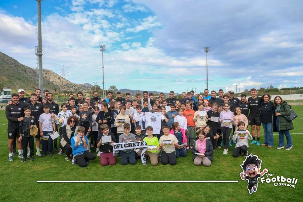 ΟΦΗ: “The Football Classroom” με το 45ο Δημοτικό Ηρακλείου (pics)