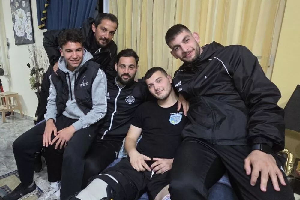 Επισκέφτηκαν τον Τίτο Κουτεντάκη οι παίκτες της Φαιστού