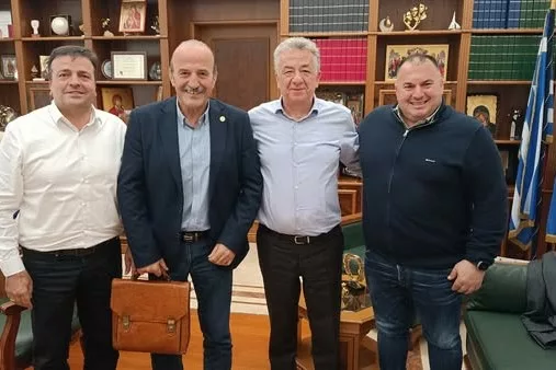 Επαφές Τζώρτζογλου-Κουτεντάκη σε Δήμο Ηρακλείου και Περιφέρεια Κρήτης για την έλευση της Εθνικής Ελλάδας στο Παγκρήτιο Στάδιο