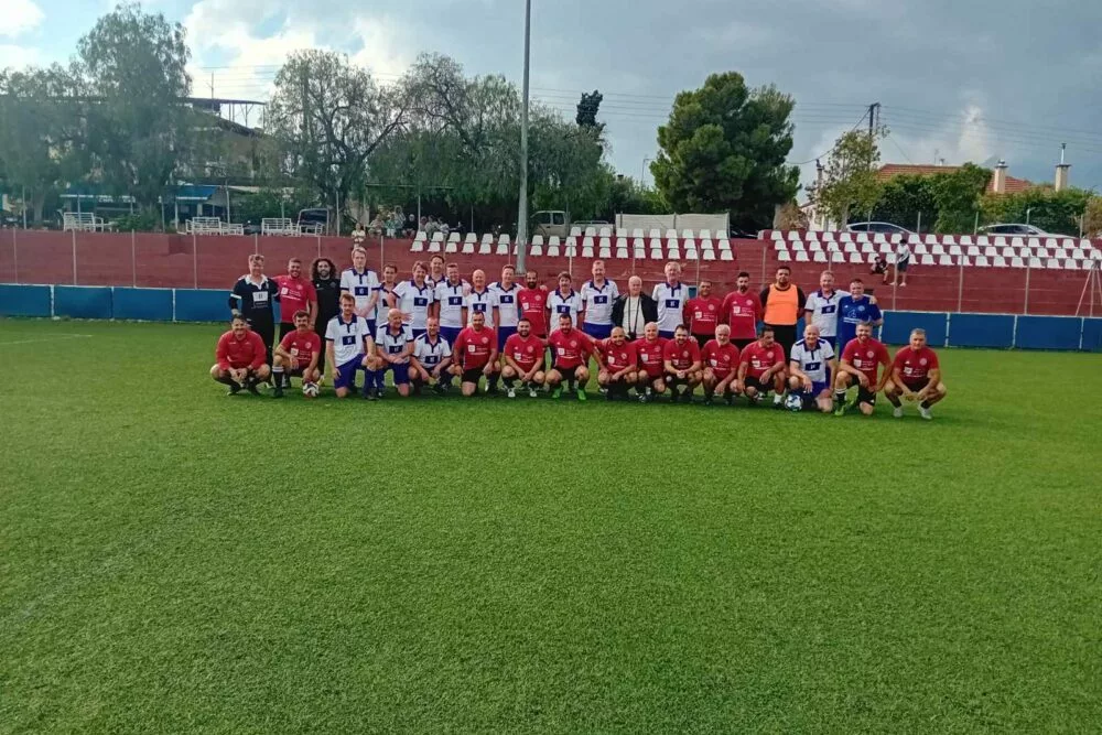 Γιορτή ποδοσφαίρου στο φιλικό των παλαιμάχων Φαιστού και Βέλγων