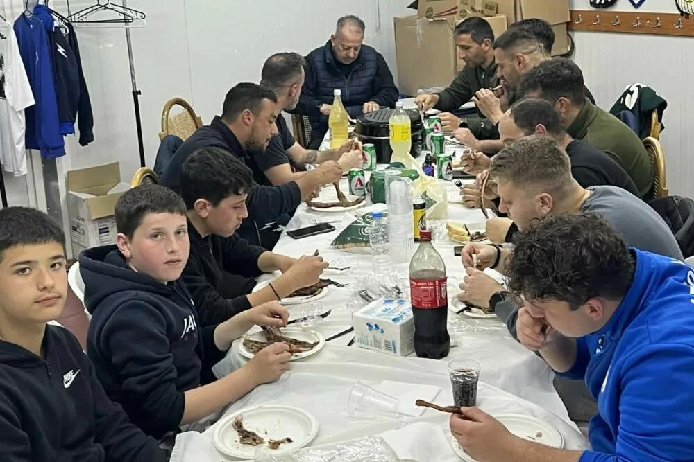 Τελευταία προπόνηση και μπάρμπεκιου στον Δωριέα