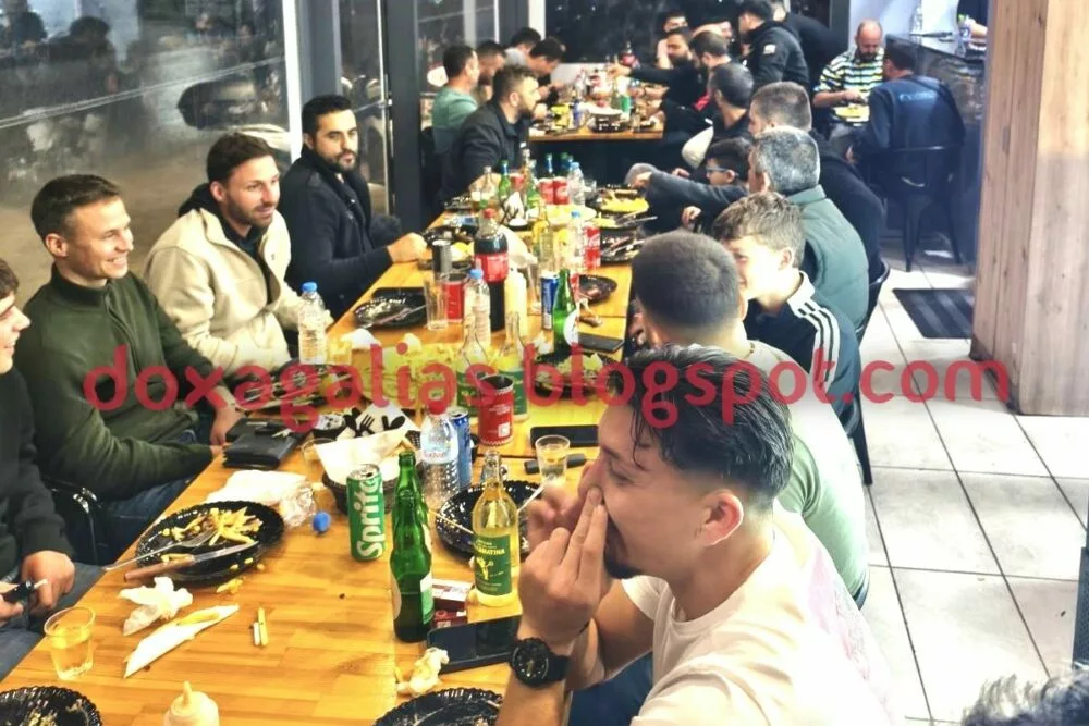 Σε οικογενειακό κλίμα το τραπέζι της Δόξας Γαλιάς