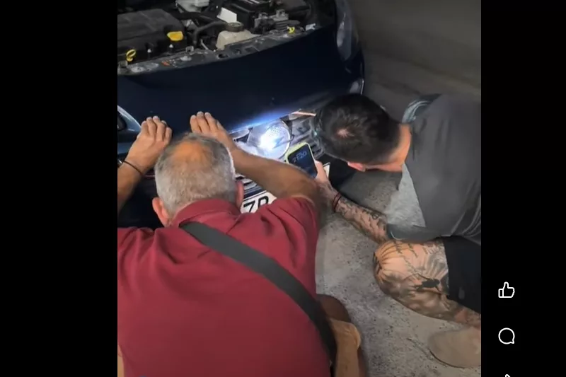 Η όμορφη πράξη του Φούντα για ένα εγκλωβισμένο γατάκι (vid)